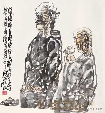 杨晓阳 2006年作 茶道图 镜心 97×89cm